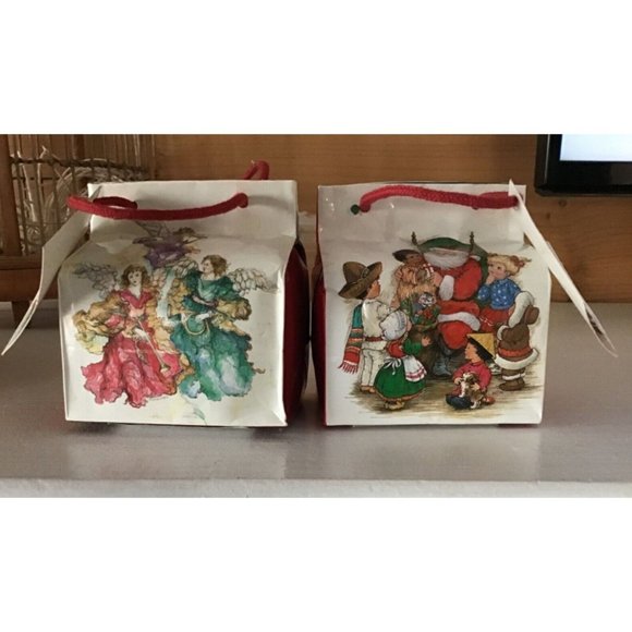 2 Musical Note Totes Plays - White Christmas, O Little Town, Christmas Ornaments - Picture 2 of 5